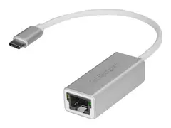 StarTech.com USB-C to Gigabit Ethernet Adapter Aluminum - Thunderbolt 3 Port Compatible - USB Type C Network Adapter (US1GC30A) - Nettverksadapter - USB-C - Gigabit Ethernet - s&#248;lv