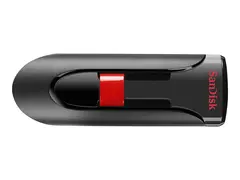 SanDisk Cruzer Glide - USB-flashstasjon - 32 GB USB 2.0 - svart, r&#248;d