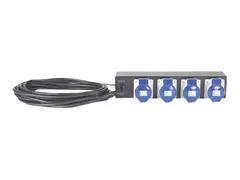 APC Basic Rack PDU - Str&#248;mfordelingslist (kan monteres i rack) AC 230 V - inngang: fastkoplet - utgangskontakter: 4 (IEC 60309) - 2U - 19&quot; - 8.5 m kabel - svart - for P/N: SCL400RMJ1U, SCL500RMI1UC, SCL500RMI1UNC, SMTL1000RMI2UC, SMTL750RMI2UC