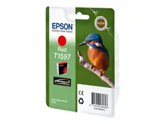 Epson T1597 - 17 ml - r&#248;d - original - blister blekkpatron - for Stylus Photo R2000