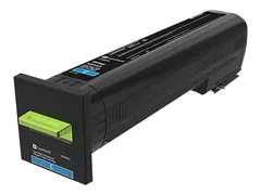 Lexmark - H&#248;y ytelse - cyan - original tonerpatron LCCP, LRP - for Lexmark CX820de, CX820dtfe, CX825de, CX825dte, CX825dtfe, CX860de, CX860dte, CX860dtfe