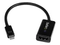 StarTech.com Mini DisplayPort to HDMI Audio / Video Converter mDP 1.2 to HDMI Active Adapter for Ultrabook / Laptop - 4K @ 30Hz - Black (MDP2HD4KS) - Videokonverter - DisplayPort - HDMI - svart