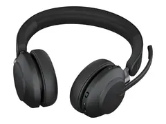 Jabra Evolve2 65 UC Stereo - Hodesett on-ear - Bluetooth - tr&#229;dl&#248;s - USB-A - lydisolerende - svart