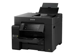 Epson EcoTank ET-5800 - Multifunksjonsskriver farge - ink-jet - A4 (210 x 297 mm) (original) - A4 (medie) - opp til 25 spm (trykking) - 550 ark - 33.6 kbps - USB 2.0, LAN, Wi-Fi(ac) - svart