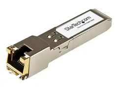 StarTech.com Extreme Networks 10070H Compatible SFP Module, 1000BASE-T, SFP to RJ45 Cat6/Cat5e, 1GE Gigabit Ethernet SFP, RJ-45 (Copper) 100m, Mini GBIC Transceiver, 1GbE Copper SFP Module Lifetime Warranty (10070H-ST) - SFP (mini-GBIC) transceivermodul (tilsvarer: Extreme Networks 10070H) - 1GbE - 1000Base-T - RJ-45 - opp til 100 m