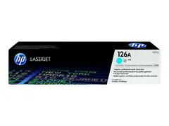 HP 126A - Cyan - original - LaserJet - tonerpatron (CE311A) for Color LaserJet Pro CP1025; LaserJet Pro MFP M175; TopShot LaserJet Pro M275