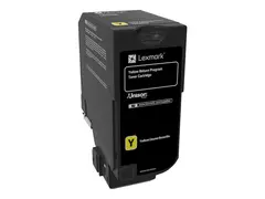 Lexmark - Gul - original - tonerpatron LCCP, LRP for Lexmark CS720de, CS720dte, CS725de, CS725dte, CX725de, CX725dhe, CX725dthe