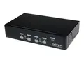 StarTech.com 4 Port Professional VGA USB KVM Switch with Hub 1U Rack-mountable KVM Switch (SV431USB) - KVM-svitsj - 4 x KVM port(s) - 1 lokalbruker - stasjon&#230;r - for P/N: SV431RACK, SVUSB2N1_10, SVUSB2N1_15, SVUSB2N1_6