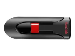 SanDisk Cruzer Glide - USB-flashstasjon - 256 GB USB 2.0 - svart, r&#248;d