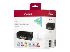 Canon PGI-29 CMY/PC/PM/R Multipack - Gul, cyan, magenta, r&#248;d, fotocyan, fotomagenta original - blekkbeholder - for PIXMA PRO-1