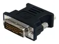 StarTech.com DVI to VGA Cable Adapter Black - M/F - DVI-I to VGA Converter Adapter (DVIVGAMFBK) - VGA-adapter - DVI-I (hann) til HD-15 (VGA) (hunn) - formst&#248;pt, tommelskruer - svart