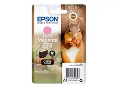 Epson 378 - 4.8 ml - lys magenta original - blister - blekkpatron - for Expression Home XP-8605, XP-8606; Expression Photo XP-8500, XP-8505, XP-8700