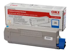 OKI - Cyan - original - tonerpatron for OKI MC560dn, MC560n; C5850dn, 5850n, 5950cdtn, 5950dn, 5950dtn, 5950n