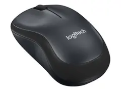 Logitech M220 Silent - Mus - optisk - 3 knapper tr&#229;dl&#248;s - 2.4 GHz - USB tr&#229;dl&#248;s mottaker - koksgr&#229;