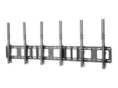 Neomounts NS-WMB300P - Brakett - for 3 LCD-skjermer svart - skjermst&#248;rrelse: 40&quot;-52&quot; - veggmonterbar