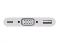 Apple USB-C VGA Multiport Adapter VGA-adapter - 24 pin USB-C (hann) til HD-15 (VGA), USB-type A, 24 pin USB-C (hunn)