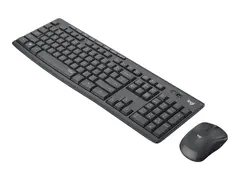 Logitech MK295 Silent - Tastatur- og mussett tr&#229;dl&#248;s - 2.4 GHz - Pan Nordic - grafitt