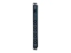 APC Easy Basic Rack PDU EPDU1016B Str&#248;mfordelerenhet (kan monteres i rack) - AC 200/208/230 V - 3680 VA - inngang: IEC 60320 C20 - utgangskontakter: 8 (power IEC 60320 C13) - 1U - 2.5 m kabel - svart - for P/N: AR106V, SCL400RMJ1U, SCL500RMI1UC, SCL500RMI1UNC, SMTL1000RMI2UC, SMTL750RMI2UC