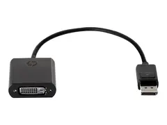 HP DisplayPort to DVI-D Adapter DisplayPort-adapter - enkeltlenke - DisplayPort (hann) til DVI-D (hunn) - 19 cm - l&#229;st