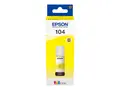 Epson EcoTank 104 - 65 ml - gul original - blekkbeholder - for EcoTank ET-14100, 1810, 2721, 2810, 2811, 2812, 2814, 2815, 2820, 2821, 2825, 2826, 4800