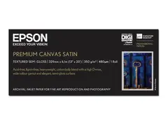 Epson PremierArt Water Resistant Canvas Blank - Rull (33 cm x 6,1 m) - 350 g/m&#178; - 1 rull(er) lerretspapir - for SureColor P5000, P800, SC-P10000, P20000, P5000, P700, P7500, P900, P9500