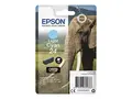 Epson 24 - 5.1 ml - lys cyan - original bl&#230;re med RF-alarm - blekkpatron - for Expression Photo XP-55, 750, 760, 850, 860, 950, 960, 970; Expression Premium XP-750, 850