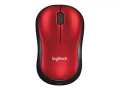 Logitech M185 - Mus - optisk - tr&#229;dl&#248;s - 2.4 GHz USB tr&#229;dl&#248;s mottaker - r&#248;d