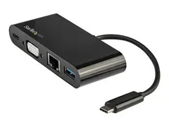 STARTECH.COM USB C Multiport Adapter - VGA / USB 3.0 / GbE - Power Delivery Cha