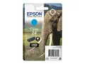 Epson 24 - 4.6 ml - cyan - original bl&#230;re med RF-alarm - blekkpatron - for Expression Photo XP-55, 750, 760, 850, 860, 950, 960, 970; Expression Premium XP-750, 850