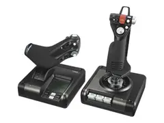 Logitech X52 Professional H.O.T.A.S. Joystick og gasspedal - kablet - for PC