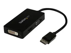 StarTech.com 3 in 1 DisplayPort Multi Video Adapter Converter 1080p DP Laptop to HDMI VGA or DVI Monitor or Projector Display (DP2VGDVHD) - video adapter - DisplayPort / HDMI / DVI / VGA - 26.6 m