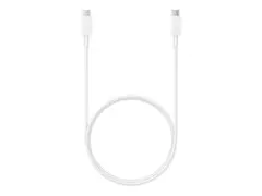 Samsung EP-DN975 - USB-kabel - 24 pin USB-C (hann) til 24 pin USB-C (hann) USB 2.0 - 1 m - USB Power Delivery (5 A, 100 W) - hvit - for Galaxy Note10, Note10+, Note10+ 5G