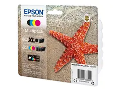 Epson 603 Multipack - 4-pack - svart, gul, cyan, magenta original - blister - blekkpatron - for Expression Home XP-2150, 2155, 3150, 3155, 4150, 4155; WorkForce WF-2820, 2840, 2845, 2870