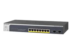 NETGEAR Smart GS510TPP - Switch - L3 Lite smart - 8 x 10/100/1000 (PoE+) + 2 x SFP - stasjon&#230;r, rackmonterbar - PoE+ (190 W)