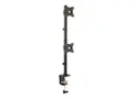 StarTech.com Vertical Desk Mount Dual Monitor Arm For Monitors 13&quot; to 27&quot; - Adjustable - Desk Clamp / Grommet-Hole Mount - Dual VESA Monitors - Black (ARMDUALV) - Monteringssett - for 2 skjermer - robust st&#229;l - svart - skjermst&#248;rrelse: 13&quot;-27&quot; - skrivebord, skrivebordsmonterbar - for P/N: DK30A2DH, DK30C2DAGPD, DK30C2HAGPD, TB3DK2DPM2, TB3DK2DPPD, USB3SDOCKDD, USB3SDOCKHDV