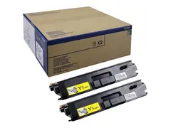 Brother TN900y - 2-pack - gul - original tonerpatron - for Brother HL-L9200CDWT, HL-L9300CDWT, HL-L9300CDWTT, MFC-L9550CDW, MFC-L9550CDWT