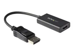 StarTech.com DisplayPort to HDMI Adapter, 4K 60Hz HDR10 Active DisplayPort 1.4 to HDMI 2.0b Video Converter, 4K DP to HDMI Adapter Dongle for Monitor/Display/TV, Latching DP Connector Ultra HD, EMI Shielding (DP2HD4K60H) - Video adapter - DisplayPort hann l&#229;st til HDMI hunn - 25.16 cm - skjermet - svart - 4K-st&#248;tte - for P/N: ST121HD20FXA, SV231DHU34K6, SV231HU34K6, SV431HU34K6