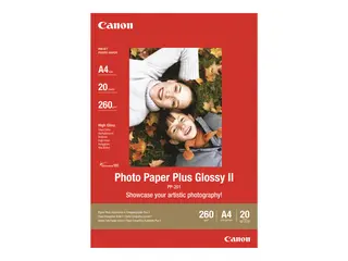 Canon Photo Paper Plus Glossy II PP-201 - Blank A3 (297 x 420 mm) 20 ark fotopapir - for PIXMA iX4000, iX5000, iX7000, PRO-1, PRO-10, PRO-100, Pro9000, Pro9500