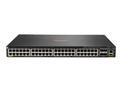 HPE Aruba 6300M - Switch - L3 - Styrt 48 x 10/100/1000 (PoE+) + 4 x 1 Gigabit / 10 Gigabit / 25 Gigabit / 50 Gigabit SFP56 (opplink / stabling) - front og side til bakside - rackmonterbar - PoE+ (1440 W)