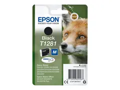 Epson T1281 - M-st&#248;rrelse - svart original - bl&#230;re med RF/lyd-alarm - blekkpatron - for Stylus S22, SX230, SX235, SX420, SX430, SX435, SX438, SX440, SX445; Stylus Office BX305