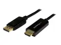 StarTech.com 5m (16 ft) DisplayPort to HDMI Adapter Cable 4K DisplayPort to HDMI Converter Cable - Computer Monitor Cable (DP2HDMM5MB) - Adapterkabel - DisplayPort hann til HDMI hann - 5 m - 4K-st&#248;tte