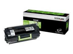 Lexmark 522XE - Ekstra h&#248;y ytelse svart - original - tonerpatron Lexmark Corporate - for Lexmark MS811dn, MS811dtn, MS811n, MS812de, MS812dn, MS812dtn