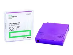 HPE RW Data Cartridge - 20 x LTO Ultrium 6 2.5 TB / 6.25 TB - p&#229;skrivningsetiketter - purpur - for StorageWorks SAS Rack-Mount Kit; StoreEver MSL2024, MSL4048, MSL8096; StoreEver 1/8 G2