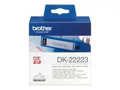 Brother DK-22223 - Papir - svart p&#229; hvitt Rull (5 cm x 30,5 m) 1 rull(er) sammenhengende etiketter - for Brother QL-1050, 1060, 1110, 500, 550, 560, 570, 580, 600, 650, 700, 710, 820