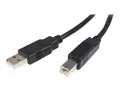 StarTech.com 5m USB 2.0 A to B Cable M/M USB-kabel - USB (hann) til USB-type B (hann) - USB 2.0 - 5 m - svart