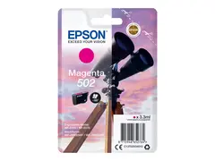 Epson 502 - 3.3 ml - magenta - original bl&#230;re med RF/lyd-alarm - blekkpatron - for Expression Home XP-5100, XP-5150; WorkForce WF-2860, WF-2865DWF, WF-2880DWF, WF-2885DWF