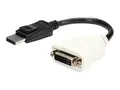 StarTech.com DisplayPort to DVI Adapter - 1920x1200 Display Port to DVI Dongle - Passive DP to DVI-D Adapter (DP2DVI) - DisplayPort-adapter - enkeltlenke - DisplayPort (hann) til DVI-D (hunn) - 24 cm - l&#229;st - for P/N: DK30CH2DEP, DK30CH2DEPUE, MST14DP123DP, TB3DK2DPPDUE, TB3DKDPMAW, TB3DKDPMAWUE