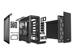 be quiet! Silent Base 601 Window - Tower utvidet ATX (E-ATX) - sidepanel med vindu - ingen str&#248;mforsyning (ATX / PS/2) - svart - USB/lyd