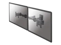 Neomounts FPMA-W960D - Brakett full bevegelse - for 2 LCD-skjermer - svart - skjermst&#248;rrelse: 10&quot;-27&quot; - veggmonterbar