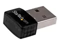 StarTech.com USB 2.0 300 Mbps Mini Wireless-N Network Adapter 802.11n 2T2R WiFi Adapter - USB Wireless Adapter - N300 Wireless NIC (USB300WN2X2C) - Nettverksadapter - USB 2.0 - 802.11b/g/n - svart